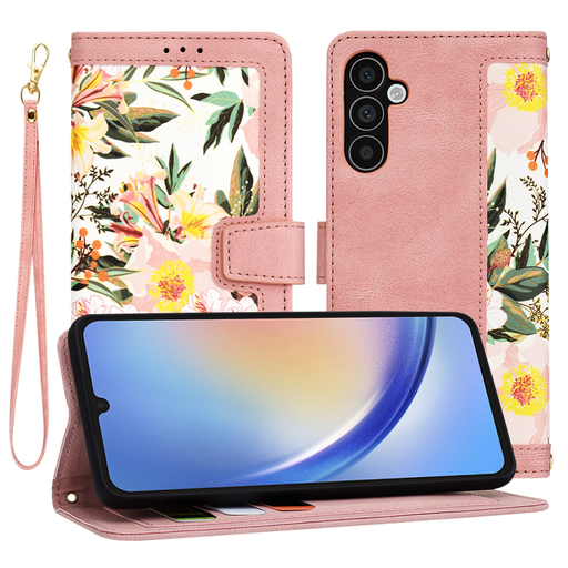 Techsuit - FlipCraft - Samsung Galaxy A34 5G - Szívszerelmes Rózsaszín tok Techsuit - FlipCraft - Samsung Galaxy A34 5G - Szívszerelmes Rózsaszín tok