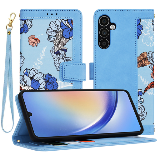 Techsuit - FlipCraft - Samsung Galaxy A34 5G - Élénk Kék tok Techsuit - FlipCraft - Samsung Galaxy A34 5G - Élénk Kék tok