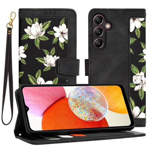 Techsuit - FlipCraft - Samsung Galaxy A14 4G / A14 5G - A hajnal virágai tok Techsuit - FlipCraft - Samsung Galaxy A14 4G / A14 5G - A hajnal virágai tok