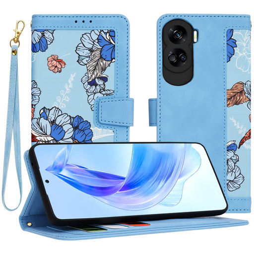 Techsuit - FlipCraft - Honor 90 Lite - Élénk Kék tok Techsuit - FlipCraft - Honor 90 Lite - Élénk Kék tok