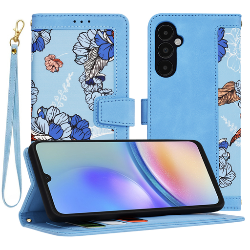Techsuit - FlipCraft - Samsung Galaxy A05s - Élénk kék tok Techsuit - FlipCraft - Samsung Galaxy A05s - Élénk kék tok