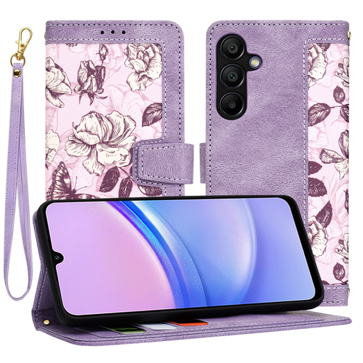 Techsuit - FlipCraft - Samsung Galaxy A15 4G / A15 5G - Titokzatos lila tok Techsuit - FlipCraft - Samsung Galaxy A15 4G / A15 5G - Titokzatos lila tok