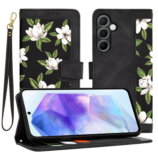 Techsuit - FlipCraft - Samsung Galaxy A55 5G - A hajnal virágai tok Techsuit - FlipCraft - Samsung Galaxy A55 5G - A hajnal virágai tok