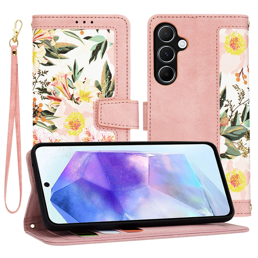Techsuit - FlipCraft - Samsung Galaxy A55 5G - Drága Rózsaszín tok Techsuit - FlipCraft - Samsung Galaxy A55 5G - Drága Rózsaszín tok