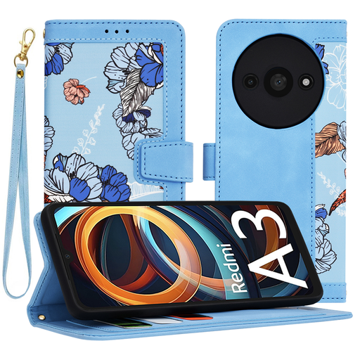 Tech-öltöny - FlipCraft - Xiaomi Redmi A3 - Élénk kék tok Tech-öltöny - FlipCraft - Xiaomi Redmi A3 - Élénk kék tok