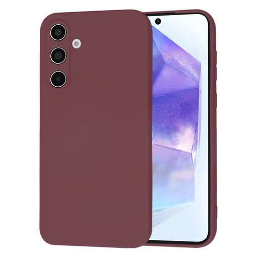  Techsuit - SoftFlex - Samsung Galaxy A55 5G - Szilva Vörös tok