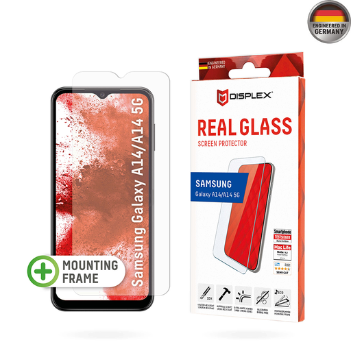 Displex - Prémium Valódi Üveg 2D - Samsung Galaxy A14 4G / A14 5G - Átlátszó üvegfólia Displex - Prémium Valódi Üveg 2D - Samsung Galaxy A14 4G / A14 5G - Átlátszó üvegfólia