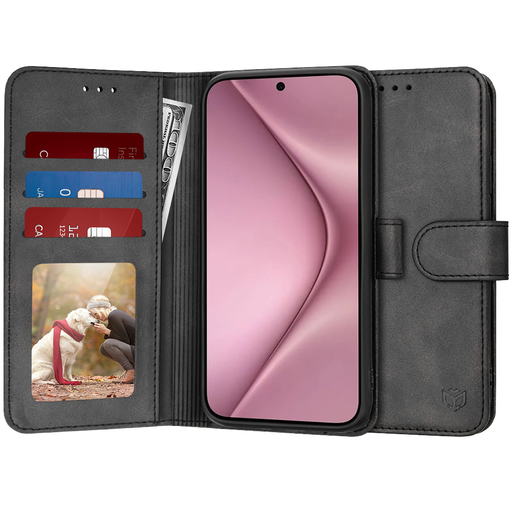 Techsuit - Naplófüzet - Huawei Pura 70 - Fekete tok Techsuit - Naplófüzet - Huawei Pura 70 - Fekete tok