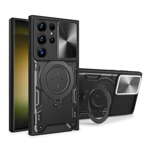 Techsuit - CamGuard Pro - Samsung Galaxy S23 Ultra - Fekete tok Techsuit - CamGuard Pro - Samsung Galaxy S23 Ultra - Fekete tok