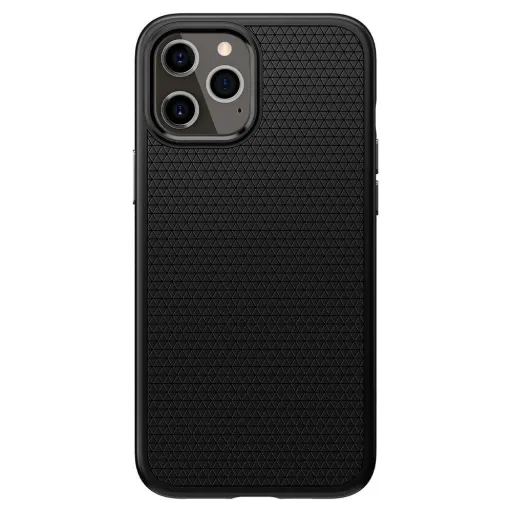 iPhone 12/ 12 Pro Spigen Liquid Air tok matt fekete (ACS01701)