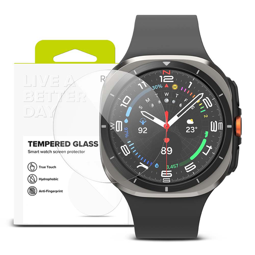 Ringke - Edzett üveg R10 (4 darabos) - Samsung Galaxy Watch Ultra 47mm - Átlátszó üvegfólia Ringke - Edzett üveg R10 (4 darabos) - Samsung Galaxy Watch Ultra 47mm - Átlátszó üvegfólia