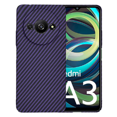 Techsuit - Karbonitové vlákno - Xiaomi Redmi A3 - Fialové puzdro Techsuit - Karbonitové vlákno - Xiaomi Redmi A3 - Fialové puzdro