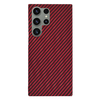  Techsuit - Karbonit Szálház - Samsung Galaxy S23 Ultra - Piros tok - 1. kép