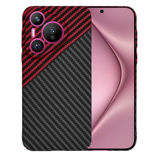Techsuit - Karbonszálas Héj - Huawei Pura 70 - Piros Vortex tok Techsuit - Karbonszálas Héj - Huawei Pura 70 - Piros Vortex tok
