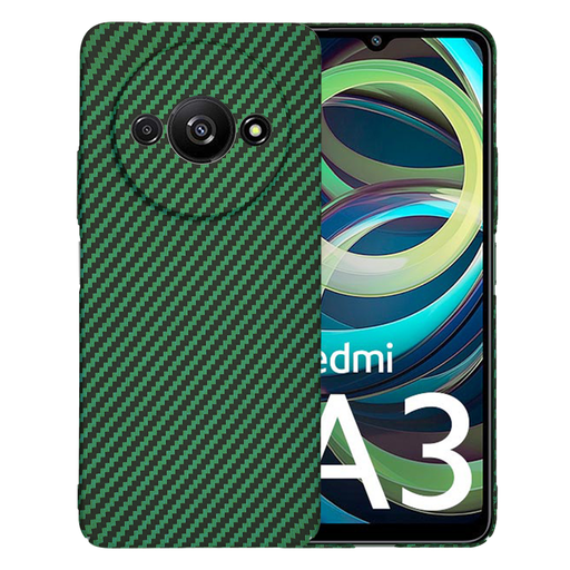  Techsuit - Carbonite FiberShell - Xiaomi Redmi A3 - Zöld tok
