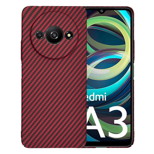 Techsuit - Karbonit Rosthéj - Xiaomi Redmi A3 - Piros tok Techsuit - Karbonit Rosthéj - Xiaomi Redmi A3 - Piros tok