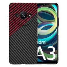  Techsuit - Carbonit FiberShell - Xiaomi Redmi A3 - Vörös Vortex tok