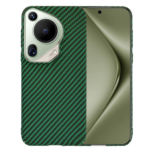 Techsuit - Karbonit Szálhéj - Huawei Pura 70 Ultra - Zöld tok Techsuit - Karbonit Szálhéj - Huawei Pura 70 Ultra - Zöld tok
