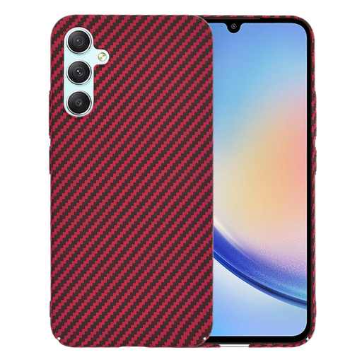 Techsuit - Carbonite FiberShell - Samsung Galaxy A34 5G - Piros tok Techsuit - Carbonite FiberShell - Samsung Galaxy A34 5G - Piros tok