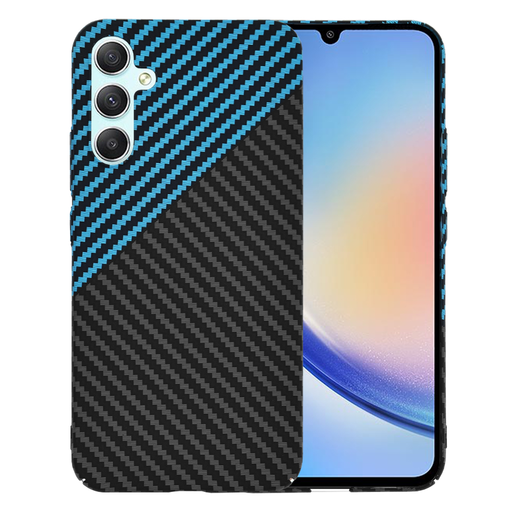  Techsuit - Karbonit FiberShell - Samsung Galaxy A34 5G - Kék Impulzus tok