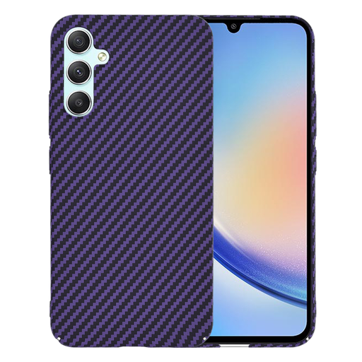 Techsuit - Carbonite FiberShell - Samsung Galaxy A34 5G - Lila tok Techsuit - Carbonite FiberShell - Samsung Galaxy A34 5G - Lila tok