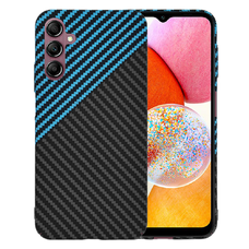  Techsuit - Karbonit Szálhéj - Samsung Galaxy A14 4G / A14 5G - Kék Impulzus tok