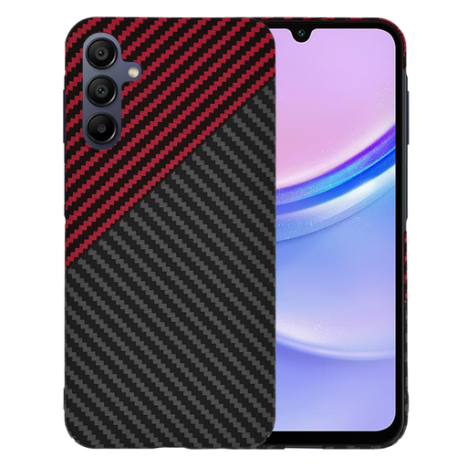 Techsuit - Carbonite FiberShell - Samsung Galaxy A15 4G / A15 5G - Piros Vortex tok Techsuit - Carbonite FiberShell - Samsung Galaxy A15 4G / A15 5G - Piros Vortex tok