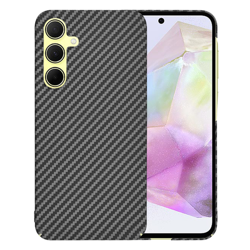 Techsuit - Carbonite FiberShell - Samsung Galaxy A35 5G - Fekete tok Techsuit - Carbonite FiberShell - Samsung Galaxy A35 5G - Fekete tok