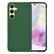  Techsuit - Karbonit Szálhéj - Samsung Galaxy A35 5G - Zöld tok