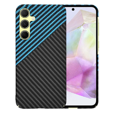  Techsuit - Karbonit Rosthéj - Samsung Galaxy A35 5G - Kék Pulzus tok