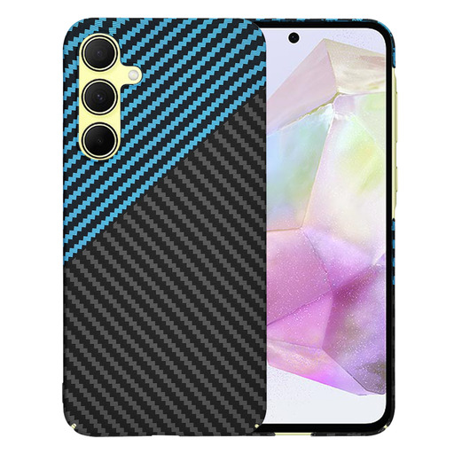 Techsuit - Karbonit Rosthéj - Samsung Galaxy A35 5G - Kék Pulzus tok Techsuit - Karbonit Rosthéj - Samsung Galaxy A35 5G - Kék Pulzus tok