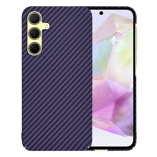 Techsuit - Carbonite FiberShell - Samsung Galaxy A35 5G - Lila tok Techsuit - Carbonite FiberShell - Samsung Galaxy A35 5G - Lila tok