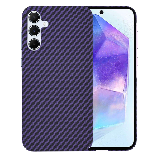 Techsuit - Karbonit Szálhéj - Samsung Galaxy A55 5G - Lila tok Techsuit - Karbonit Szálhéj - Samsung Galaxy A55 5G - Lila tok