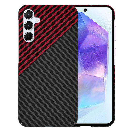 Techsuit - Carbonite FiberShell - Samsung Galaxy A55 5G - Vörös Vortex tok Techsuit - Carbonite FiberShell - Samsung Galaxy A55 5G - Vörös Vortex tok