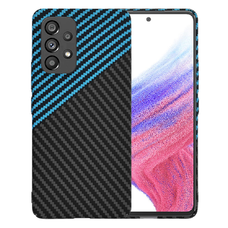  Techsuit - Karbonit Szálhéj - Samsung Galaxy A53 5G - Kék Impulzus tok