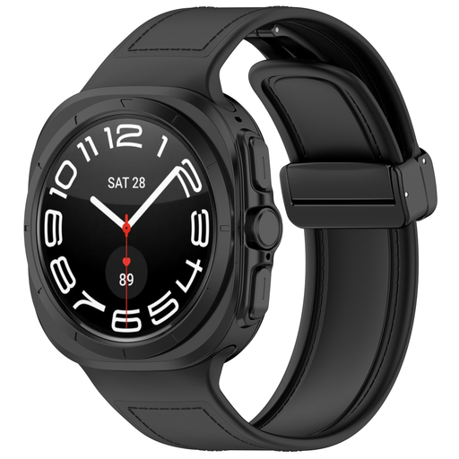  Techsuit - Óraszíj (W056) - Samsung Galaxy Watch Ultra 47mm - Fekete