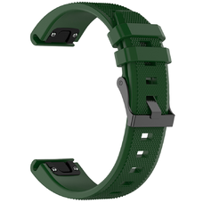  Techsuit - Watchband QuickFit 22mm (W058) - Garmin Fenix 5/5 Plus 6/6 Pro/7/Forerunner 935/945/955/Approach S60 - Sötétzöld