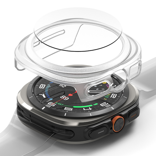 Ringke - Slim + Képernyővédő - Samsung Galaxy Watch Ultra 47mm - Alpine Clear tok Ringke - Slim + Képernyővédő - Samsung Galaxy Watch Ultra 47mm - Alpine Clear tok