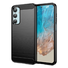  Techsuit - Szénszilikon - Samsung Galaxy M35 - Fekete tok