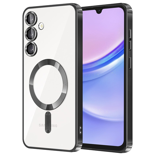 Techsuit - Luxus Kristály MagSafe - Samsung Galaxy A15 4G / A15 5G - Fekete tok Techsuit - Luxus Kristály MagSafe - Samsung Galaxy A15 4G / A15 5G - Fekete tok