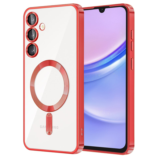 Techsuit - Luxus Kristály MagSafe - Samsung Galaxy A15 4G / A15 5G - Piros tok Techsuit - Luxus Kristály MagSafe - Samsung Galaxy A15 4G / A15 5G - Piros tok