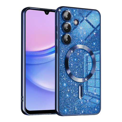 Techsuit - Luxus Csillogó MagSafe - Samsung Galaxy A15 4G / A15 5G - Mélykék tok Techsuit - Luxus Csillogó MagSafe - Samsung Galaxy A15 4G / A15 5G - Mélykék tok