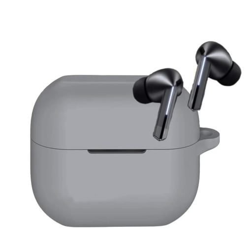 Techsuit - Szilikon Tok - Samsung Galaxy Buds 3 / 3 Pro-hoz, Simított Ultravékony Anyag - Szürke tok Techsuit - Szilikon Tok - Samsung Galaxy Buds 3 / 3 Pro-hoz, Simított Ultravékony Anyag - Szürke tok