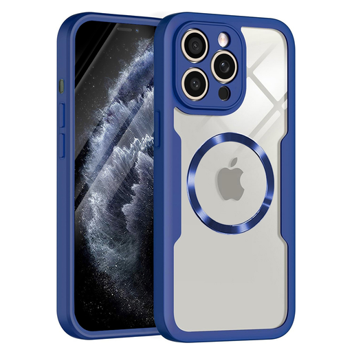 Techsuit - ColorVerse 360 MagSafe Sorozat + Kijelzővédő - iPhone 11 Pro Max - Kék tok Techsuit - ColorVerse 360 MagSafe Sorozat + Kijelzővédő - iPhone 11 Pro Max - Kék tok