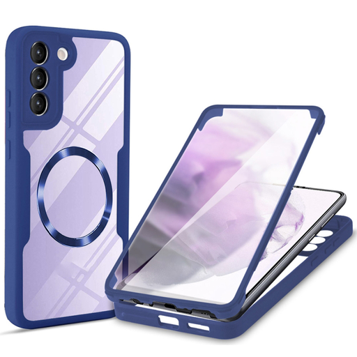  Techsuit - ColorVerse 360 MagSafe sorozat + Képernyővédő - Samsung Galaxy S23 - Kék tok