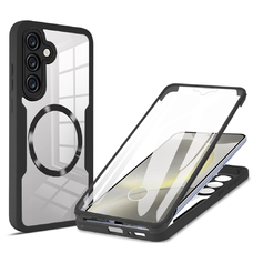  Techsuit - ColorVerse 360 MagSafe sorozat + Képernyővédő - Samsung Galaxy S24 - Fekete tok