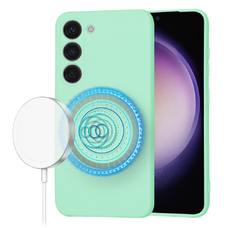 Techsuit - SoftFlex MagSafe - Samsung Galaxy S23 - Menta Zöld tok