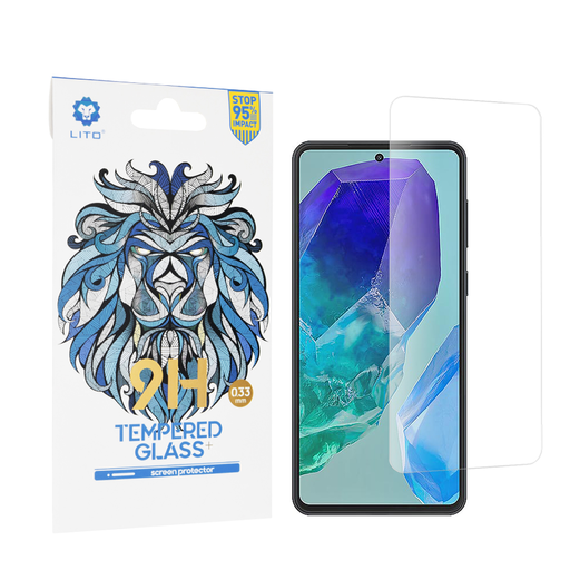 Lito - 2.5D Klasszikus Üveg - Samsung Galaxy M55 - Átlátszó üvegfólia Lito - 2.5D Klasszikus Üveg - Samsung Galaxy M55 - Átlátszó üvegfólia