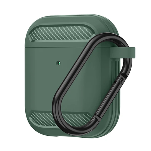Techsuit - Karbon Szilikon - AirPods 1 / AirPods 2 számára - Zöld tok Techsuit - Karbon Szilikon - AirPods 1 / AirPods 2 számára - Zöld tok