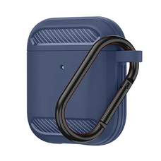  Techsuit - Karbonszilikon - AirPods 1 / AirPods 2-höz - Tengerészkék tok
